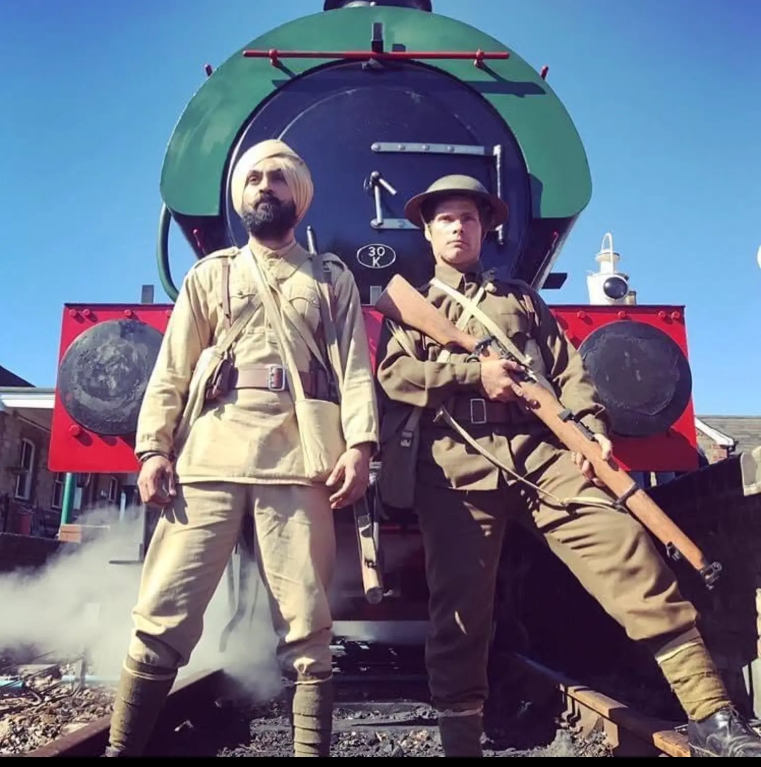 Alex Reece and Diljit Dosanjh in Sajjan Singh Rangroot