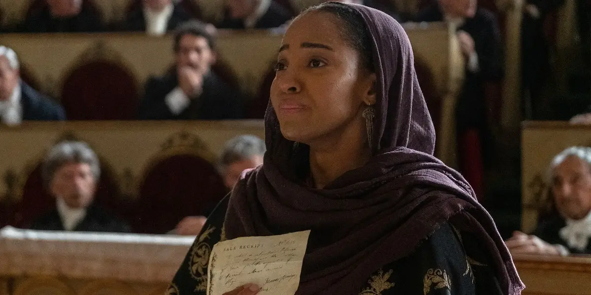 The parliamentary hearing in episode seven of The Count of Monte Cristo