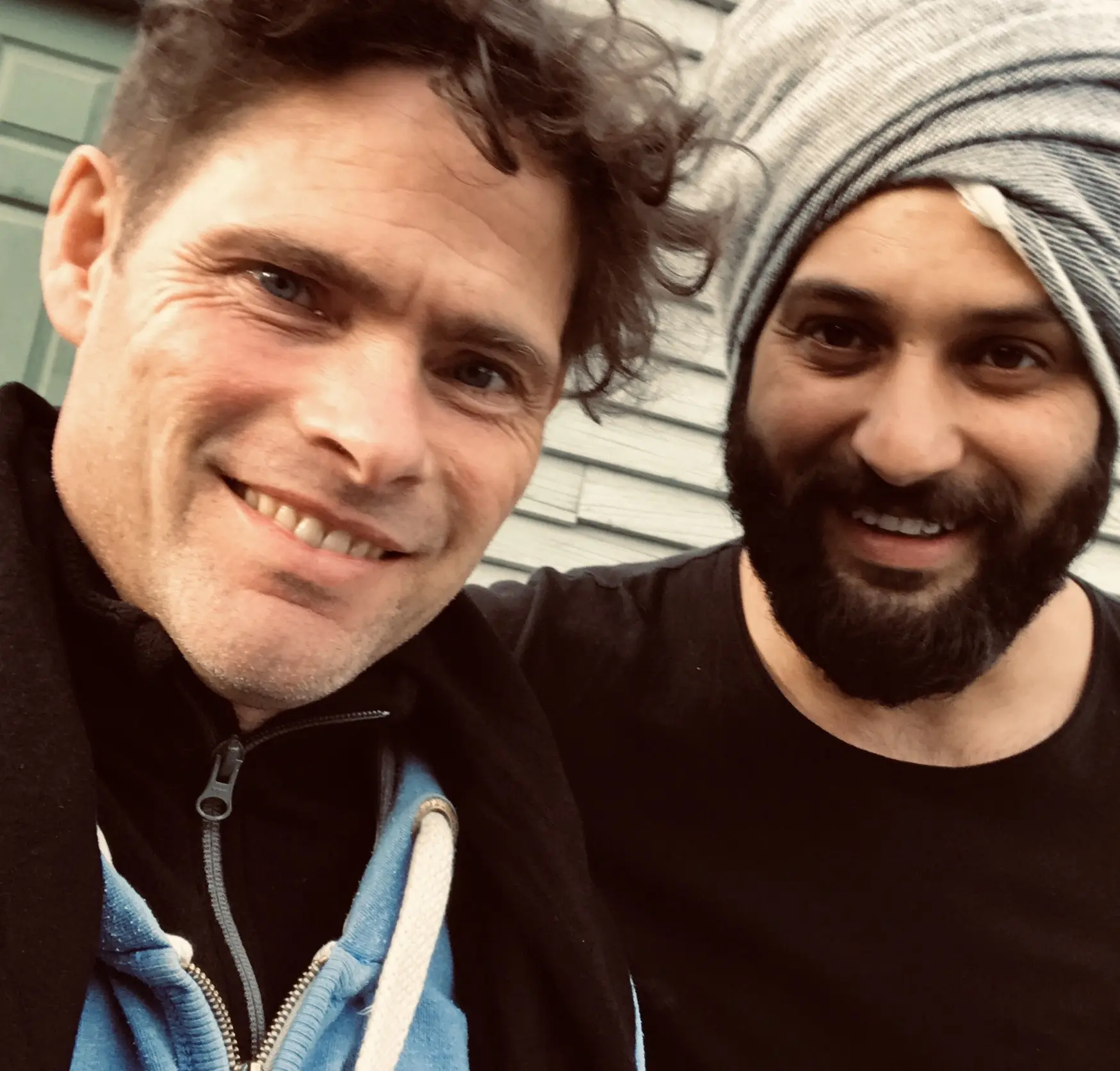 Alex Reece with casting director and actor Jobanpreet Singh during Sarabha